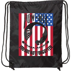 inktastic POW MIA Flag Drawstring Bag Black 2ac54