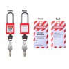 Allucky Lockout Tagout Locks, 10pcs Safety Locks Keyed Differently(Come with