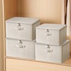 ACESOME Lockable Box, Box Lockable, Storage Box Fabric, Cotton and