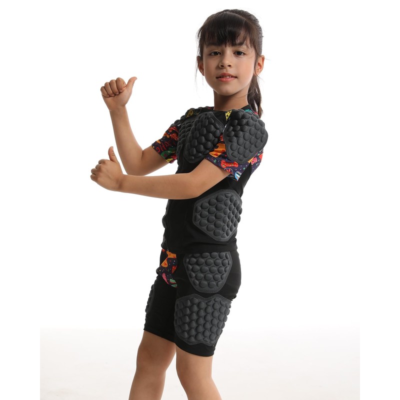 Compression Padded Shirt Girls Softball Heart Guard Sternum Protection Shirts