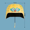 Helmet Umbrella Cartoon Pattern 10 Ribs UV Resistance Long Handle