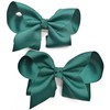 set of 4 green school hair bow green hair accessories