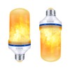 OMK Christmas Decorations Flame Light Bulbs, LED【Upgraded 2 Pack 】