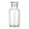 Kestun Lab Glass Reagent Bottle,Wide Mouth Glass Storage Bottle with