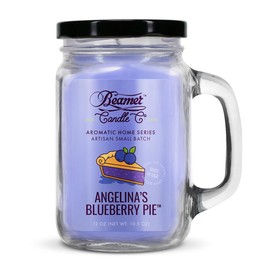 Angelina's Blueberry Pie - Blueberry Pie Scented Candle - Large (12oz) Mason Jar Candle by Beamer Candle Co.