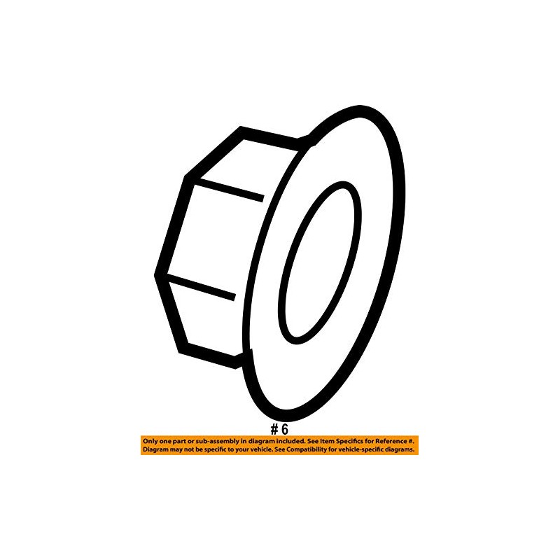 Subaru Genuine 902370063 Nut Flange, 1 Pack