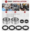 8 PCS Front Wheel Bearings & Seals Kit for Honda