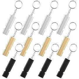 Pack of 12 Whistle, Dog Whistle, Loud Emergency Strong Whistle with Emergency Whistle, Emergency Whistle, Whistle, Whistle, Outdoor Camping, Referee, Camping, Kayak, Rescue Indicator