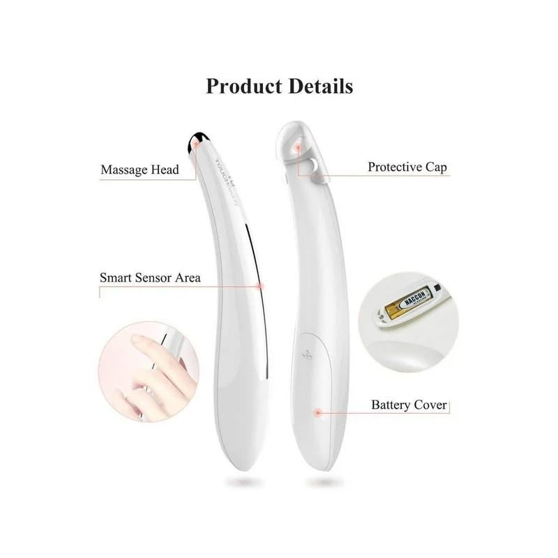 TOUCHBeauty Electric Eye Massager for Dark Circles, Puffiness, Fine Lines/Wrinkle,