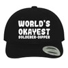 World's Okayest Solderer-Dipper - Soft Dad Hat Baseball Cap, Black,