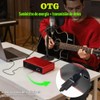 Interfaz de audio USB para grabación de música en computadora