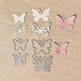 Trdxxx Butterflies Metal Cutting Die Cuts, DIY Crafts Template Frame Paper Cards Cutting Dies Cut Stencils for DIY Embossing Card Making Book Tags Decorative Paper Dies Scrapbooking