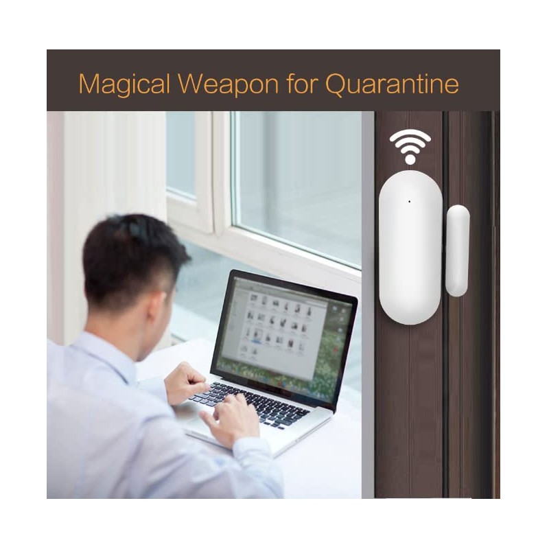UanTii Tuya WiFi Smart Door Window Alarm Sensor Open Closed