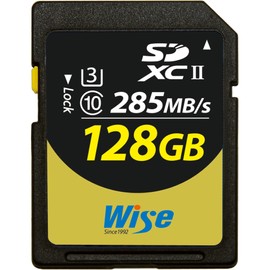 Wise SDXC UHS-II V60 128GB R:290MBs / W:100MBs WI-SD-S128 Brand