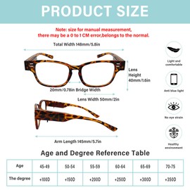 Reading Glasses with Lights Bright LED Readers with Light Magnifying Glasses Blue Light Blocking Reading Glasses with LED Lights Eyeglasses Lighted Magnifier Nighttime Lighted Reading Glasses+150