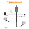 CO LIGHT Wiring Harness 2 Leads for LED Light Bar