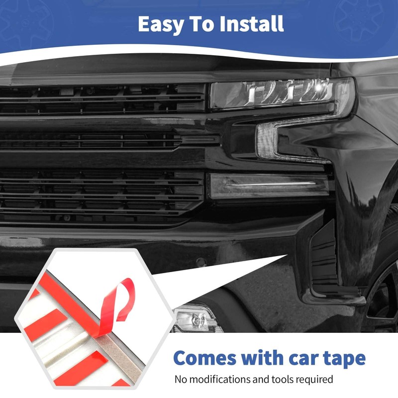 RT-TCZ for Silverado Front Bumper Side Cover Trim Compatible with