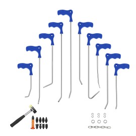 LadyRosian Paintless Dent Repair Rods 27PCS Kit Stainless Steel Repair Tool for Car Auto Body Dents Hail Damage Removal Set