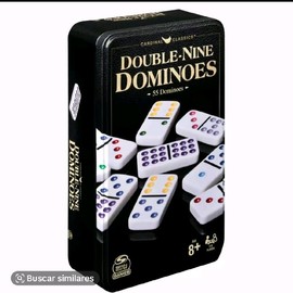 Domino cubano doble nueve con bandera cubana -fichas:_Domino en blanco sin bandera