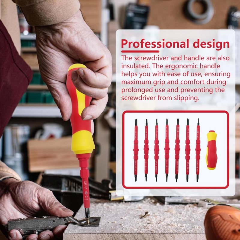 2024 Version 7 in 1 Insulated Screwdriver Set Magnetic Screwdriver