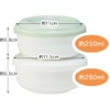Skater KLBR1-A Lunch Box with Drawstring Bag, Rice Bowl Shaped
