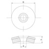 Sealing Washers EPDM Stainless Steel Inner Diameter 6.6 mm Outer