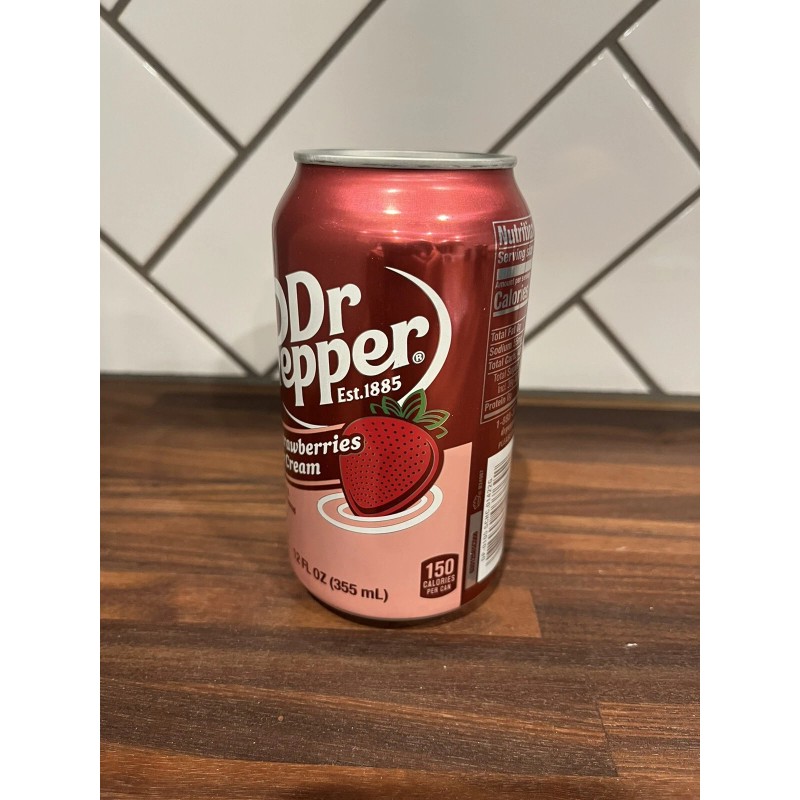 Dr Pepper ALL NEW 2023 Dr Pepper Strawberries & Cream