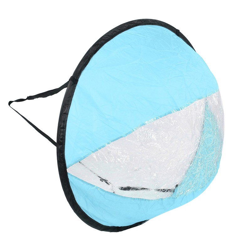 Polyester Taffeta Durable Folding Kayak Wind Sail Transparent Window Canoe