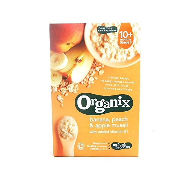 Organix Cereals Apple, Peach & Banana Muesli - Stage 3 200g