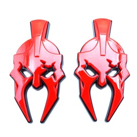 Pair Set Gladiator Emblems 3D Custom Badges Right and Left Side Tailgate Fender Stickers Replacement for Gladiator Universal Car Vehicle, Truck, Motorcycle Door Window Decoration (Black Red)