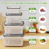 4-Pack All-In-One Fruit Storage Containers with Strainer