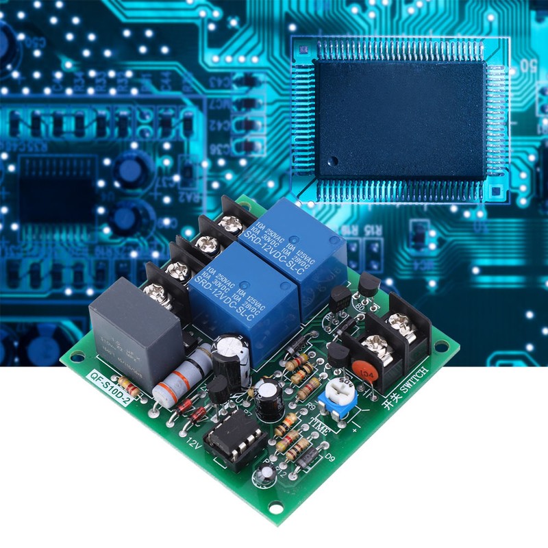 2 Channels Power Time Sequence Board QF-S10D-2 0.5-4S Adjustable Time