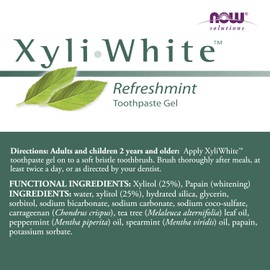 NOW NOW Solutions XyliWhite Refreshmint Toothpaste Gel, 181g