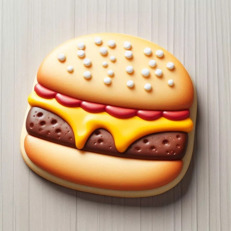 Unbranded Hamburger Cheeseburger Burger BBQ 3.5'' Cookie Cutter Metal