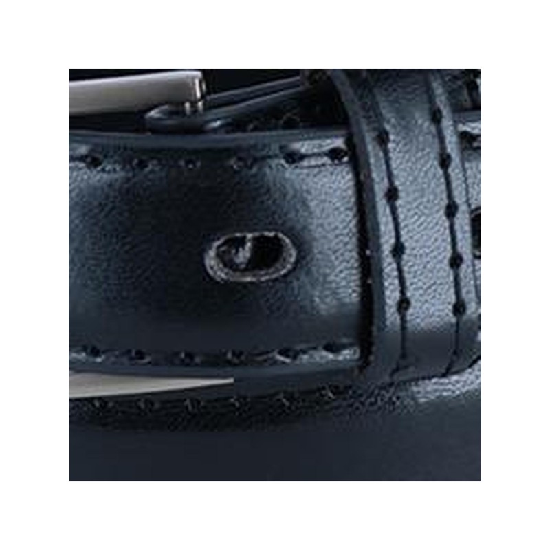 CTM® Kid's Leather 1 inch Dress Belt with Square Buckle,