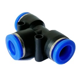 15 Pcs 3/8 Push Fittings, Plastic Push to Connect Fitting Tube Tee Connect, Air Tool Fittings Pneumatic Quick Fittings Lock 3/8 inch OD (10mm)