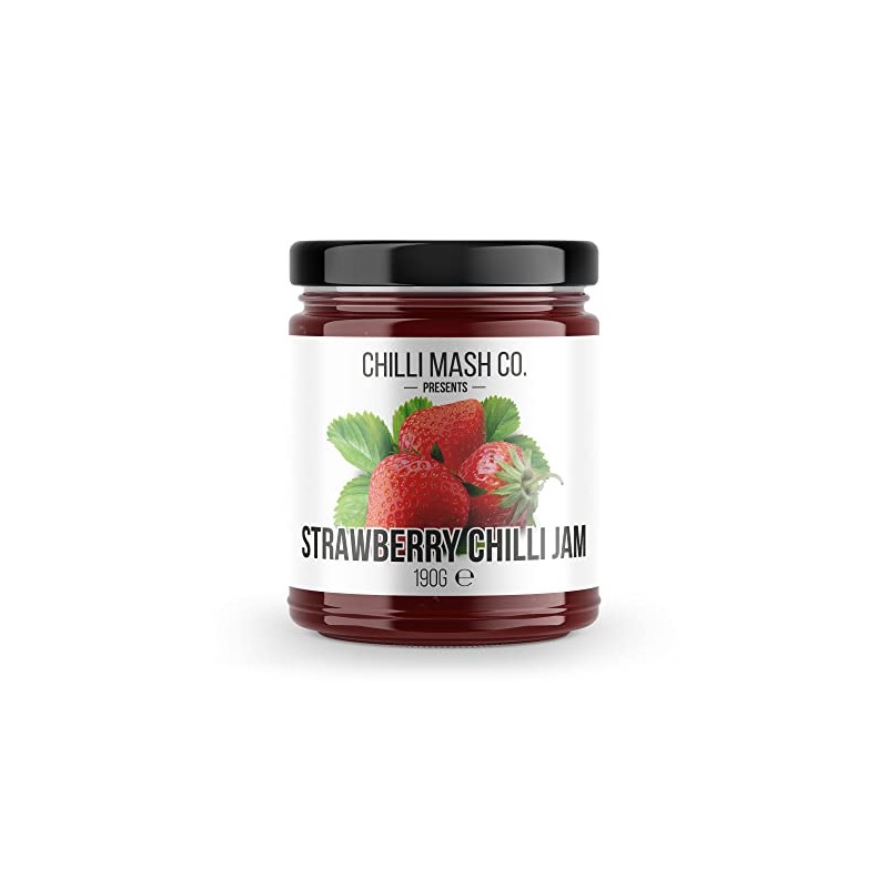 Chilli Mash Company Strawberry Chilli Jam - 190g, Sweet and