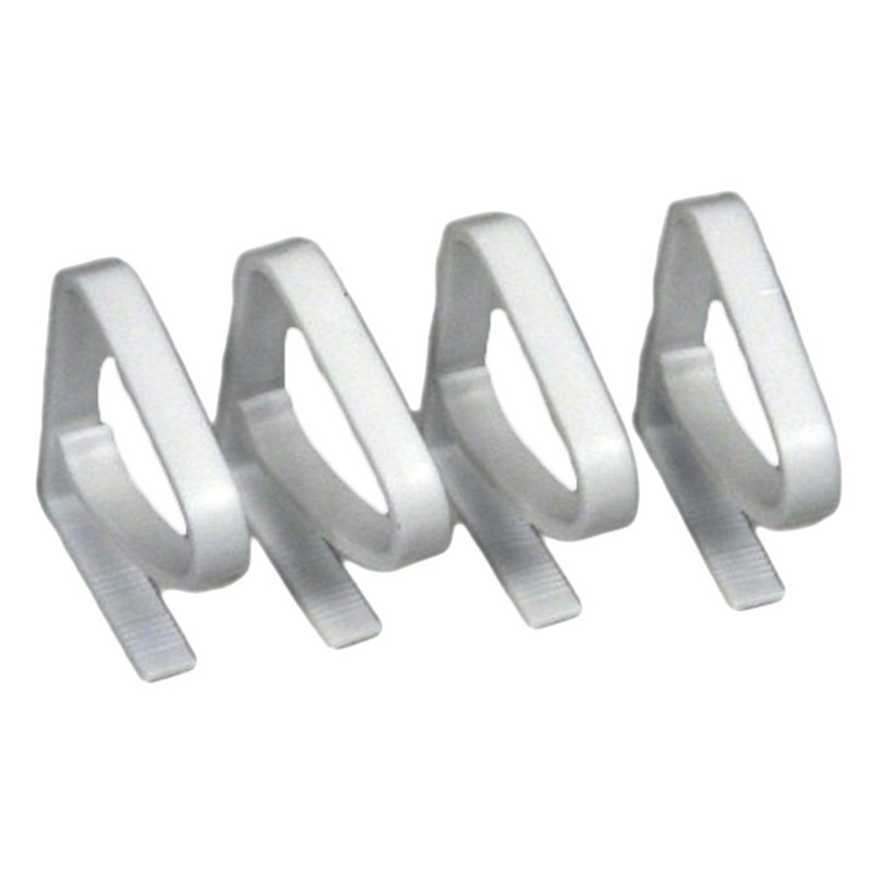 Chef Craft Sturdy Picnic Table Cloth 5.75" Tablecover Clamp, White,