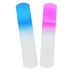 2 Pcs Glass Foot File Reusable Foot Scrubber Gradient Color Dead Skin Remover Calluses Corn Coarse Hard Skin Remover Feet Rasp Pedicure Foot Care Tool