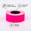 (6 Rollen) Pink 21 x 12 mm farbiger Papieraufkleber Preis