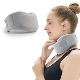 Neck Brace Cervical Collar, Neck Support Brace for Sleeping, Soft Foam Wraps Keep Vertebrae Stable and Aligned for Relief of Cervical Spine Pressure for Women & Men