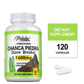 pslalae Chanca Piedra Capsules 1600mg - Liver & Kidney Support, Urinary System Health