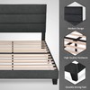 Allewie Full Size Fabric Upholstered Platform Bed Frame with Headboard