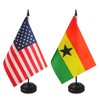 1 American and 1 Ghanaian 8"x5" Miniature Desk & Table