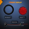 Nilight 4PCS 4” 12LED Red Round Stop Brake Turn Tail
