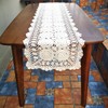 Hetao 15x27 100% Cotton Handmade Crochet lace Table Runners Oblong