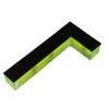 L-Shaped Spirit Level, High Visibility Green Acrylic Construction, Multi-Vial Angle