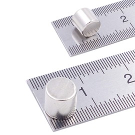 Brudazon 10 Mini Disc Magnets 6 x 6 mm N52 Strongest Level Neodymium Magnets Ultra Strong Power Magnet for Model Making, Photo, Whiteboard, Notice Board, Fridge, Crafts, Magnetic Disc Extra Strong