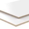 White Melamine Coated Multiplex Board, Cut to Size, Lengths of