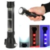 LED Solar Flashlight High Brightness Magnetic Torch USB Charging for